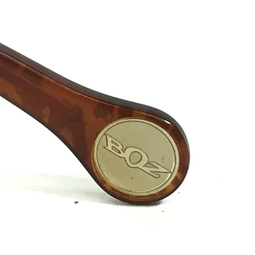BOZ Eyeglasses Frames WOODY 9530 Brown Panther Red Matte Striped 53-15.5-135